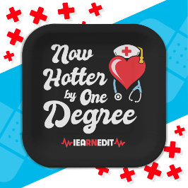 Plato De Papel Graduación De Enfermero De RN Que Gané Enfermera R