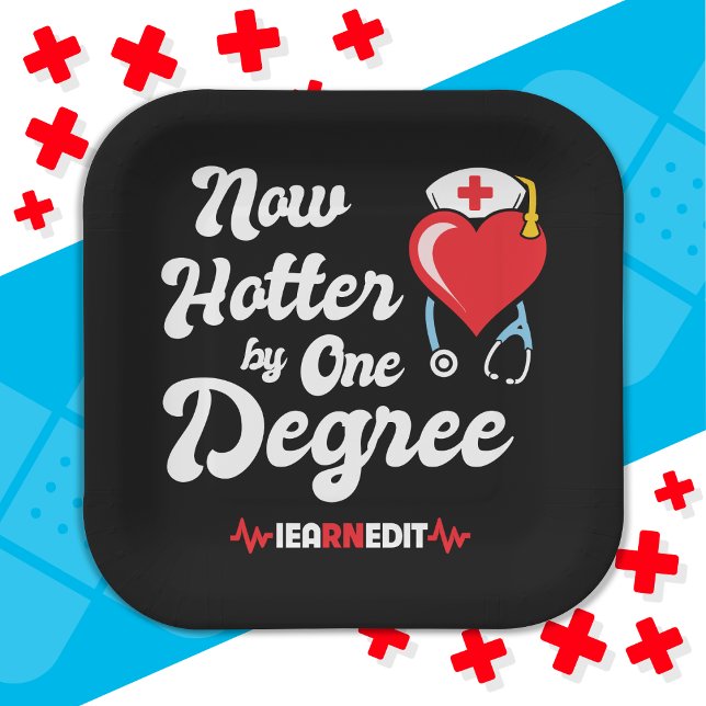 Plato De Papel Graduación De Enfermero De RN Que Gané Enfermera R (Subido por el creador)