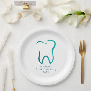 Plato De Papel Graduación de imagen médica de odontología dental