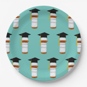Plato De Papel Graduación de la Facultad de Farmacia de Farmacéut