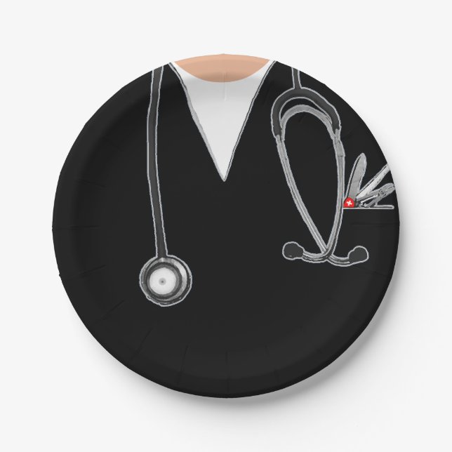 Plato De Papel Graduación de la Facultad de Medicina (Anverso)