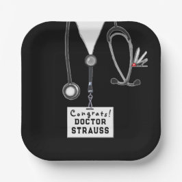 Plato De Papel Graduación de la Facultad de Medicina