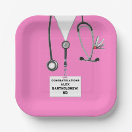 Plato De Papel Graduación de la Facultad de Medicina