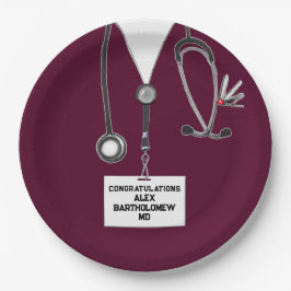 Plato De Papel Graduación de la Facultad de Medicina