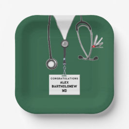 Plato De Papel Graduación de la Facultad de Medicina