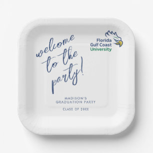 Plato De Papel Graduación de la Universidad de la Costa del Golfo