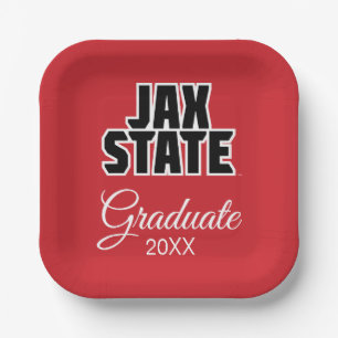 Plato De Papel Graduación en la Universidad Estatal de Jacksonvil