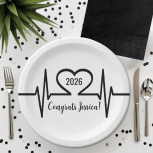 Plato De Papel Graduación Médica