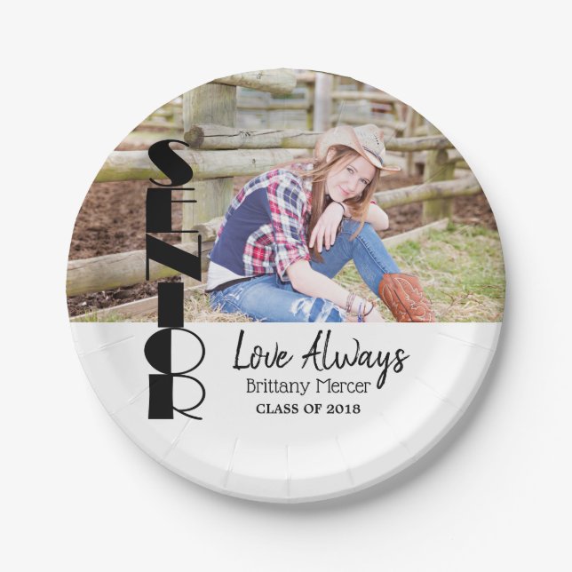 Plato De Papel Graduación Superior (Anverso)