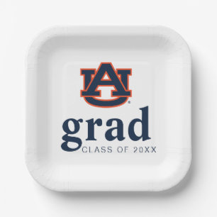 Plato De Papel Graduación universitaria de Auburn Auburn Tigers