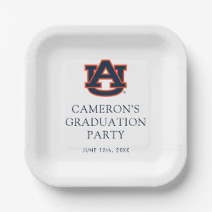 Plato De Papel Graduación universitaria de Auburn Auburn Tigers