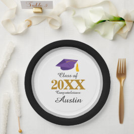Plato De Papel Graduación universitaria o de secundaria
