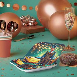 Plato De Papel Graduado Con Personalizado De Auto Rápido