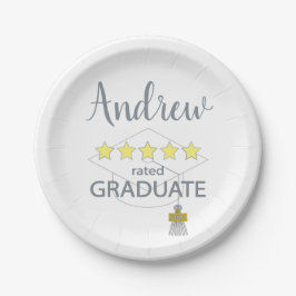 Plato De Papel Graduado De 5 Estrellas