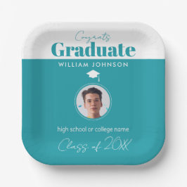 Plato De Papel Graduado de Congrats, Clase de 2023