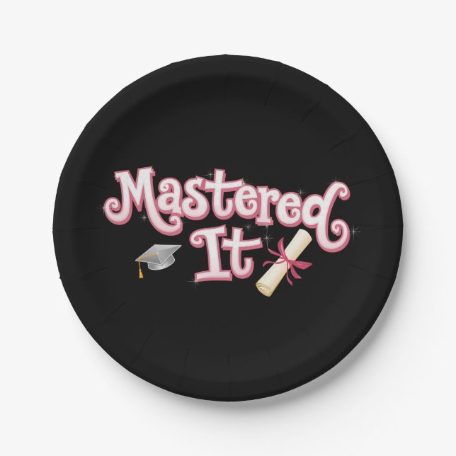 Plato De Papel Graduado de licenciatura en informática (Anverso)