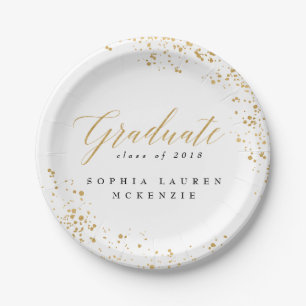 PLATO DE PAPEL GRADUADO MODERNO ELEGANTE