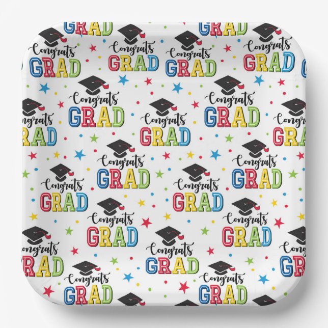 Plato De Papel Graduation (Anverso)
