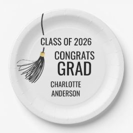 Plato De Papel Graduation Cap Tassel 