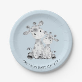Plato De Papel Grafa dulce niños Baby Shower 7" Plate