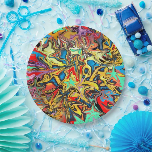 Plato De Papel Graffiti (Fiesta)