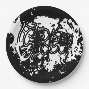 Plato De Papel Graffiti Creep