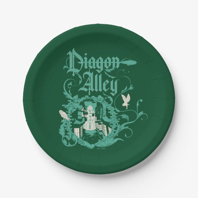 Plato De Papel Gráfico de época DIAGON ALLEY™ (Anverso)