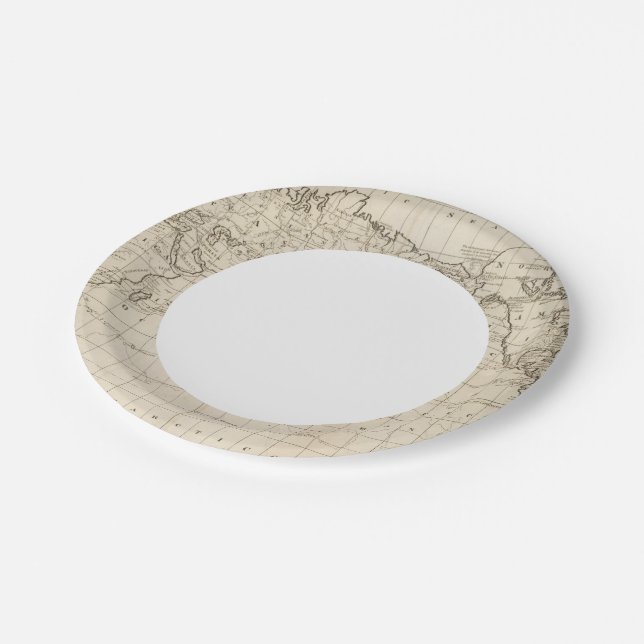 Plato De Papel Gráfico del mundo (Angular)