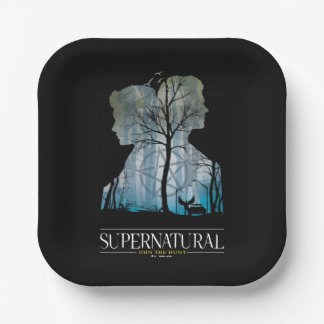 Plato De Papel Gráfico supernatural del bosque Winchester Bros