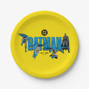 Plato De Papel Gráficos de Batman Leyendas por Siempre
