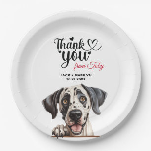 Plato De Papel Gran Boda Dane Gracias