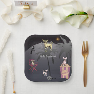 Plato De Papel Gran estrella deslumbrante