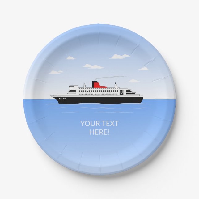 Plato De Papel Gran Fiesta de Pool (Anverso)