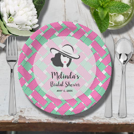 Plato De Papel Gran Gorra Derby Bridal Shower