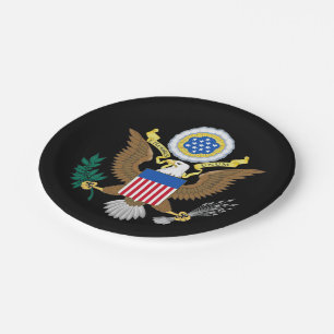 Plato De Papel Gran sello de Estados Unidos