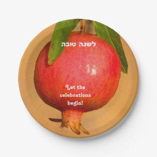 Plato De Papel Granada Rosh HaShana