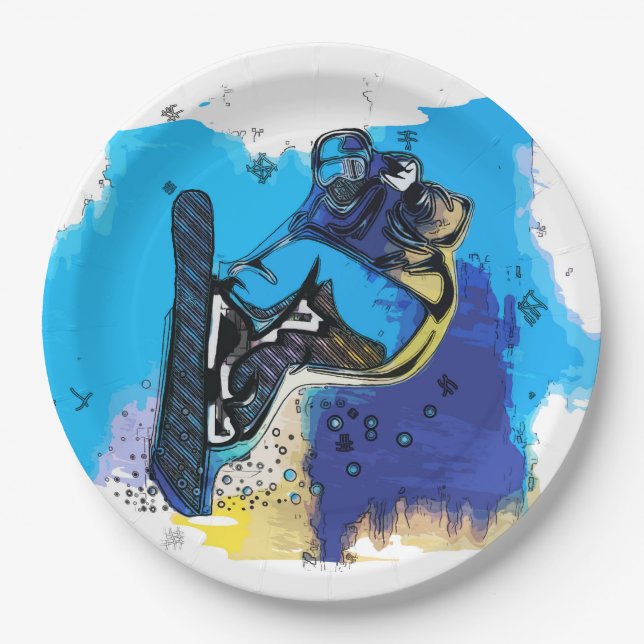 Plato De Papel ¡Grandes saltos de aire! - Snowboard Fool (Anverso)
