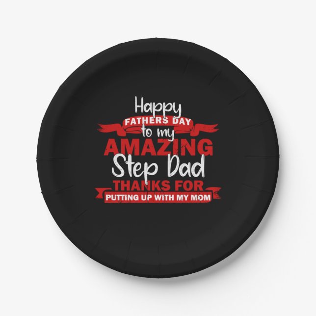 Plato De Papel Grandfather Quotes | Amazing Step Daddy (Anverso)