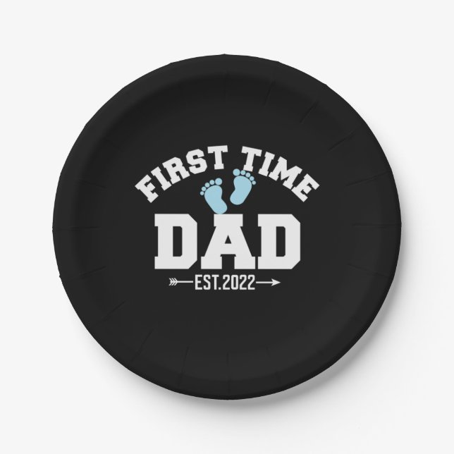 Plato De Papel Grandfather Quotes | First Time Dad 2022 (Anverso)