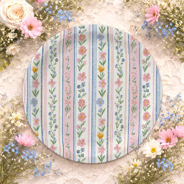 Plato De Papel Grandmillennial Vintage Baby Shower