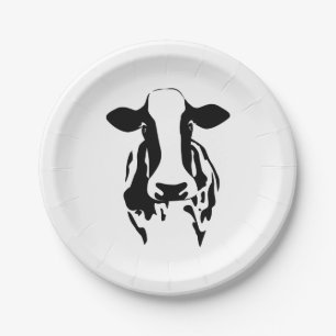 Plato De Papel Granja de Vacas Condado Fiesta de Boda del Granjer