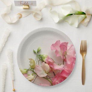 Plato De Papel Granos dulces rosados frescos