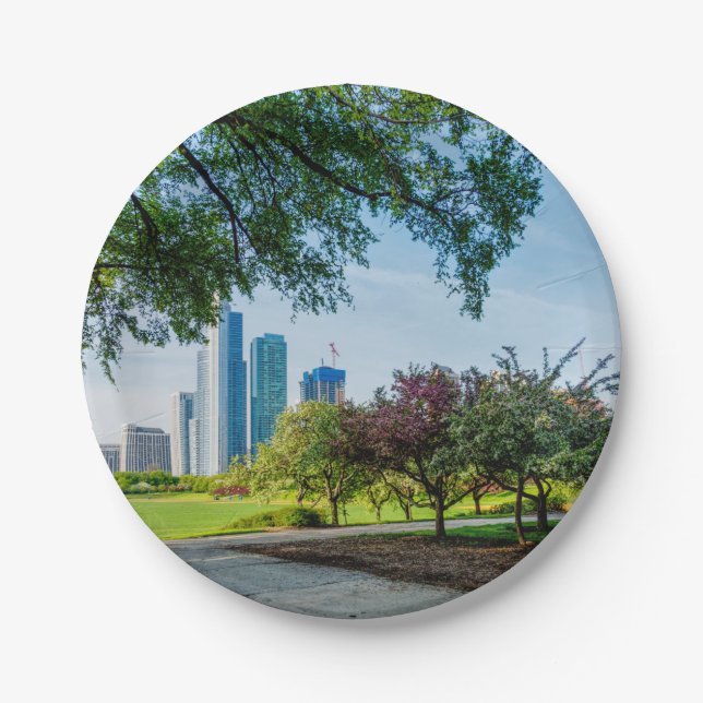 Plato De Papel Grant Park Morning Walk (Anverso)