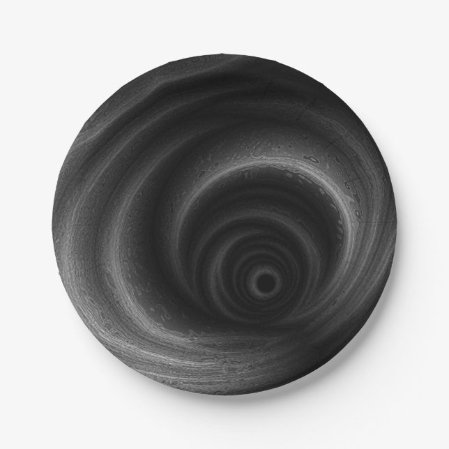 Plato De Papel Gravedad negra (Anverso)