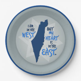 Plato De Papel Gray My Heart is in the East Israel