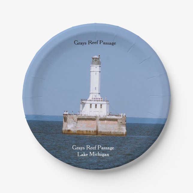 Plato De Papel Grays Reef Placa de papel ligero (Anverso)