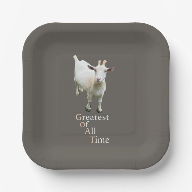 Plato De Papel Greatest of all time Goat (Anverso)