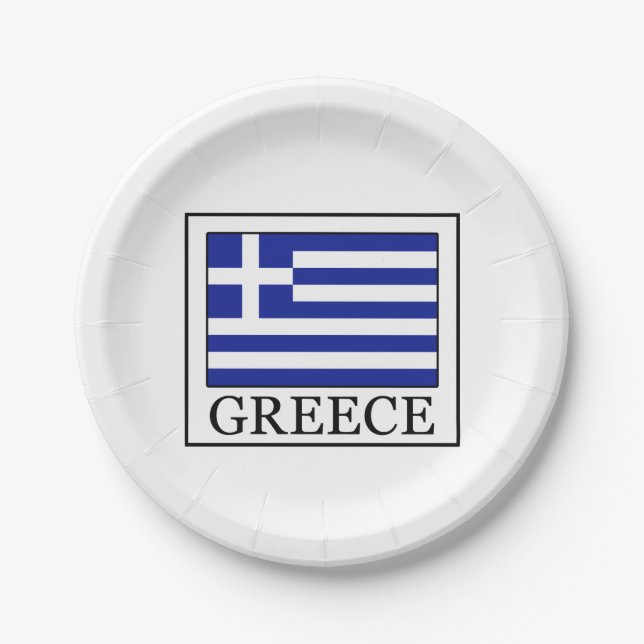 Plato De Papel Grecia (Anverso)