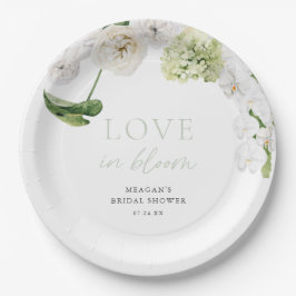 Plato De Papel Greenery Love In Bloom Despedida de Soltera