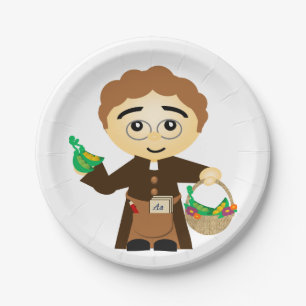Plato De Papel Gregor Mendel